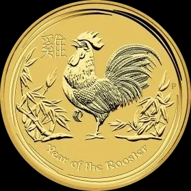 Lunar II Rok Koguta 1 uncja Złota 2017 - Front