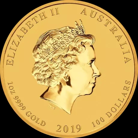 Lunar II Rok Świni 1 uncja Złota 2019 - Back