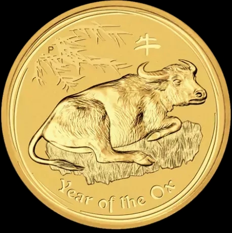 Lunar II Rok Wołu 1 uncja Złota 2009 - Front