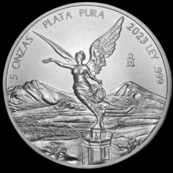 Mexican Libertad 5 uncji srebra 2023 - Front