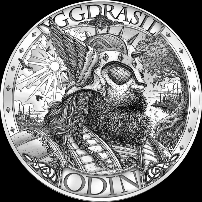 Mythical Cities Asgard 1 uncja Srebra - Back