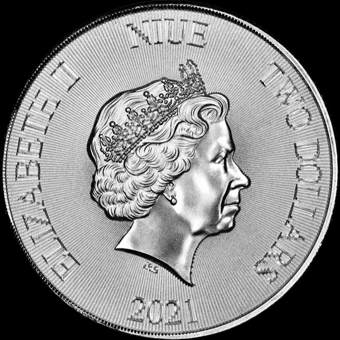 Niue Robin Hood 1 uncja Srebra 2021 - Back