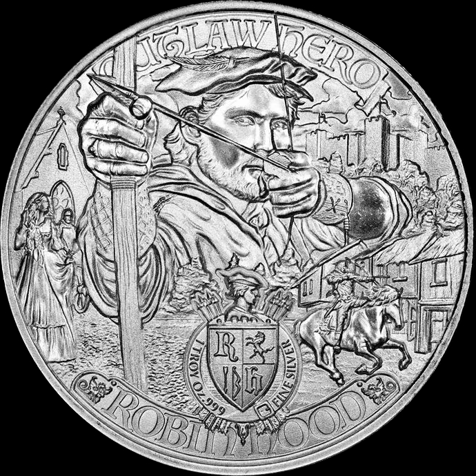 Niue Robin Hood 1 uncja Srebra 2021 - Front