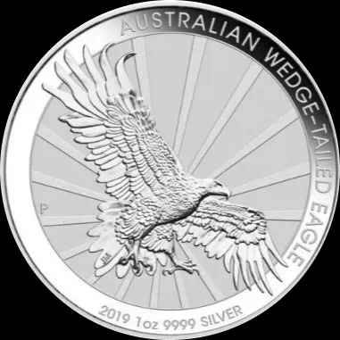 Orzeł Australijski Wedge-Tailed Eagle 1 uncja srebra 2019 - Front