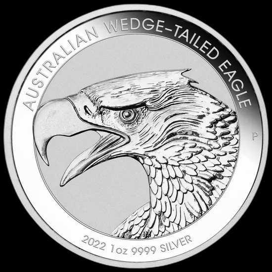 Orzeł Australijski Wedge-Tailed Eagle 1 uncja srebra 2022 - Front
