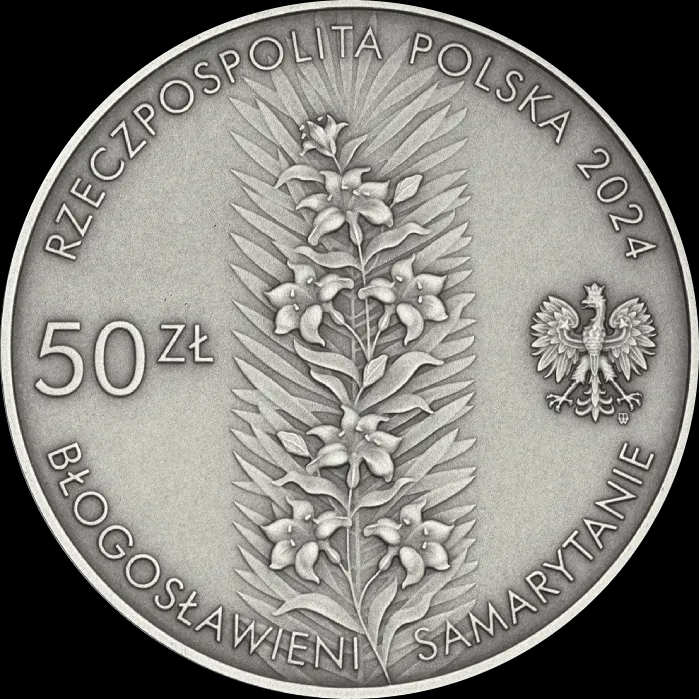 Pamięci Rodziny Ulmów 2 uncje Srebra 2024 - Back