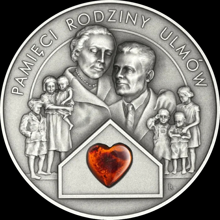 Pamięci Rodziny Ulmów 2 uncje Srebra 2024 - Front