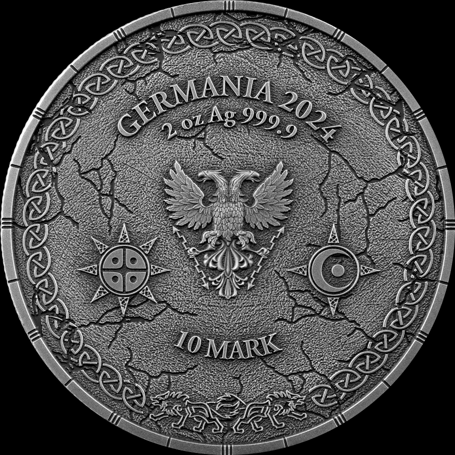 Ragnarok: Skoll & Hati 2 uncje Srebra Ultra High Relief 2024 - Back