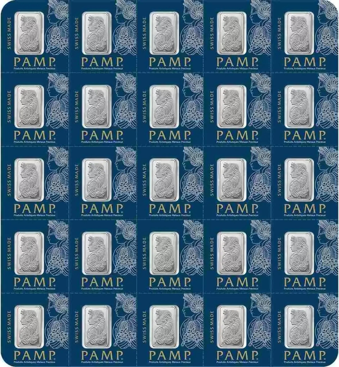 Sztabka Combibar 25x1g Platyny PAMP - Front