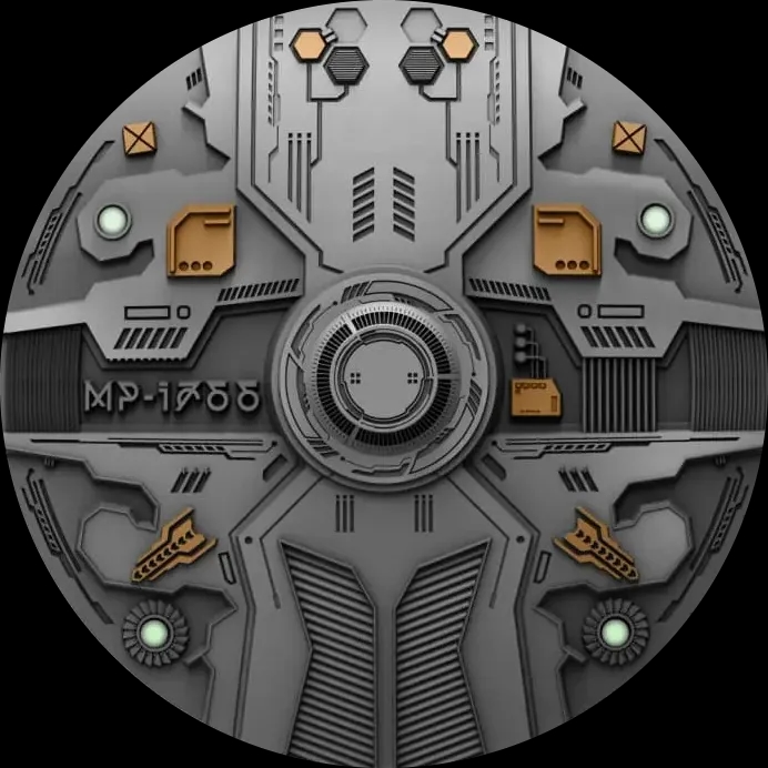UFO MP- 1766 Lewitująca Moneta 7 uncji Srebra 2024 - Front
