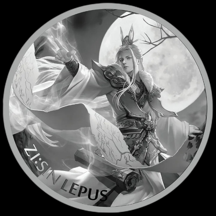 ZI:SIN Lepus 1 uncja srebra 2023 - Front