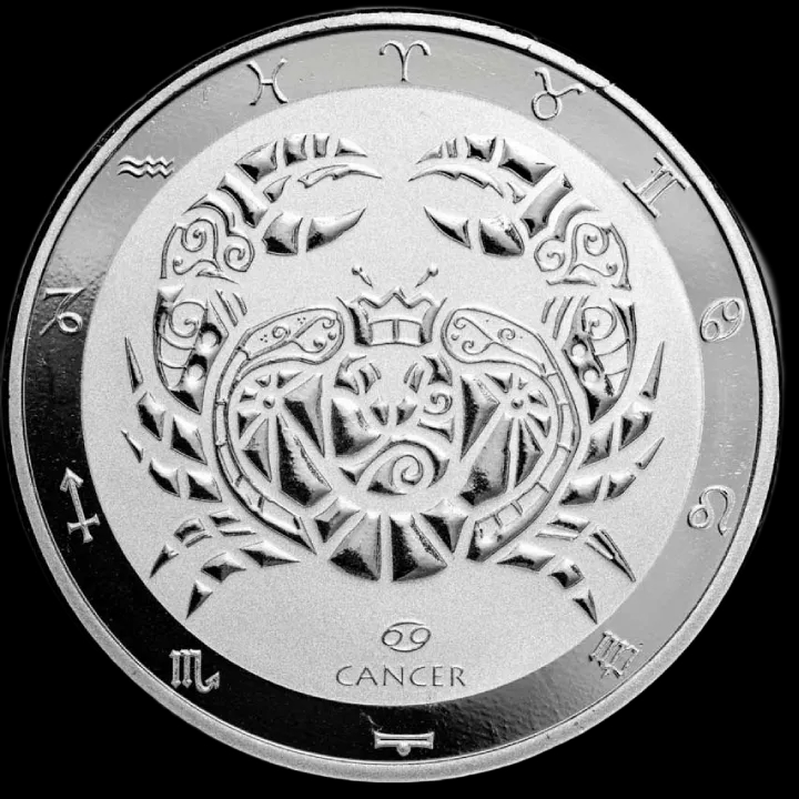 Zodiac - Rak 1 uncja Srebra 2024 - Front