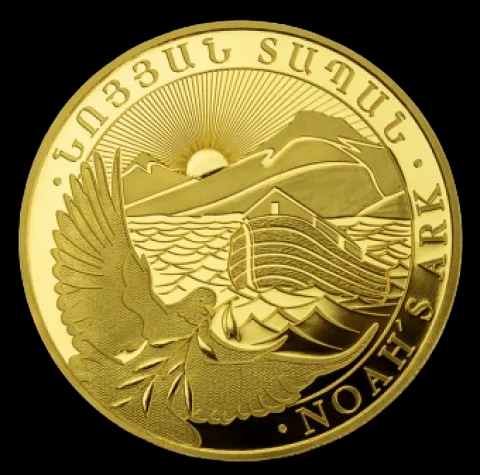 Arka Noego 1g złota 2023 - Front
