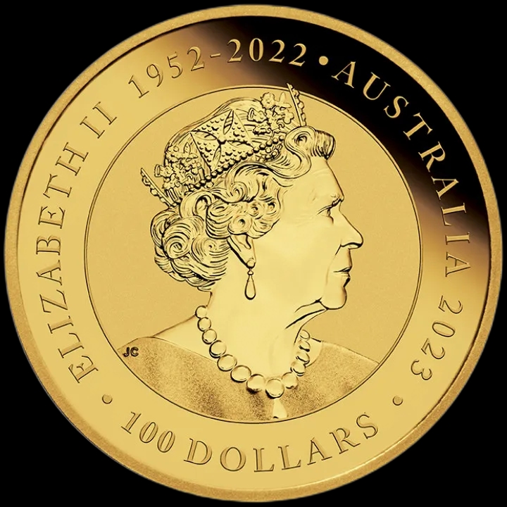 Australijski Łabędź 1 uncja złota 2023 - Back