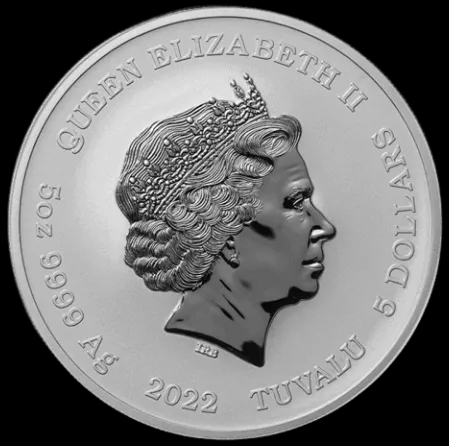 Hera Bogowie Olimpu 5 uncji srebra 2022 - Back