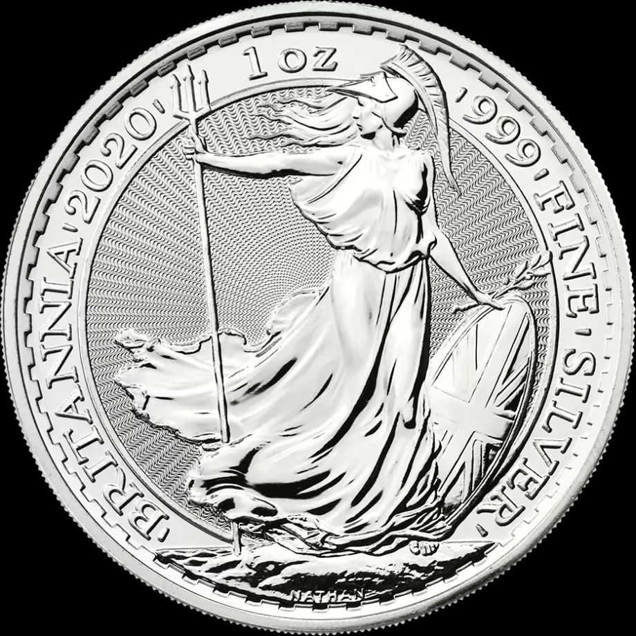 Britannia 1 uncja Srebra 2020 - Front