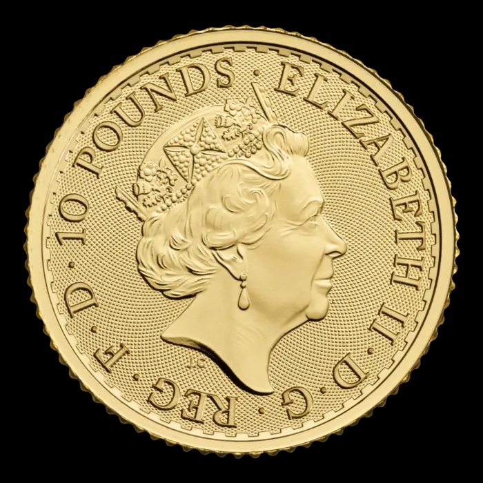 Britannia 1/10 uncji złota 2022 - Back