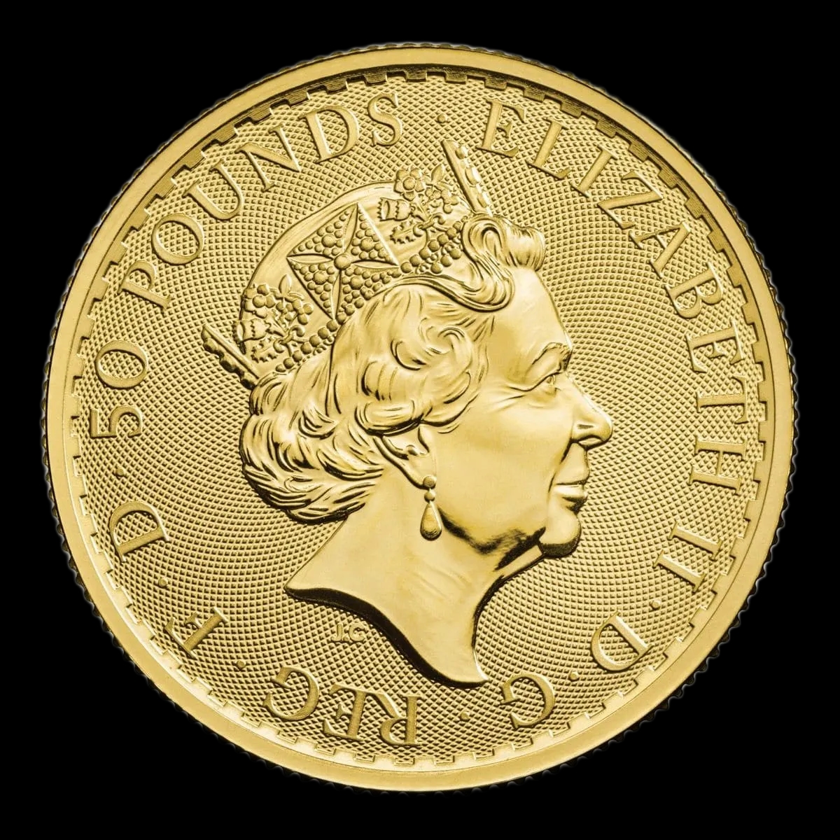 Britannia Królowa Elżbieta II 1/2 uncji złota 2023 - Back