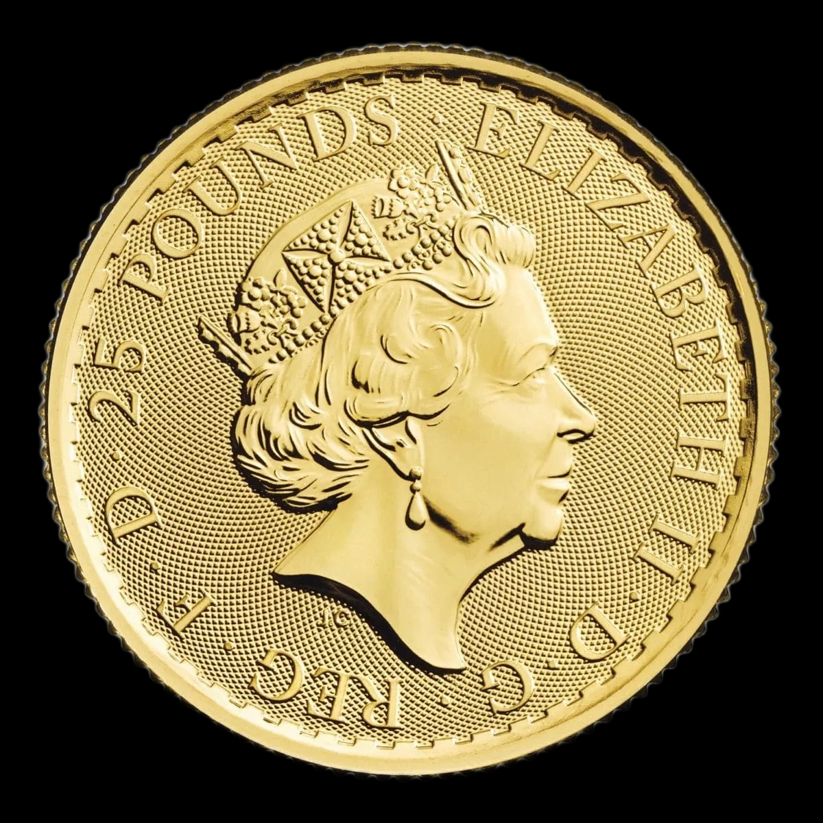 Britannia Królowa Elżbieta II 1/4 uncji złota 2023 - Back