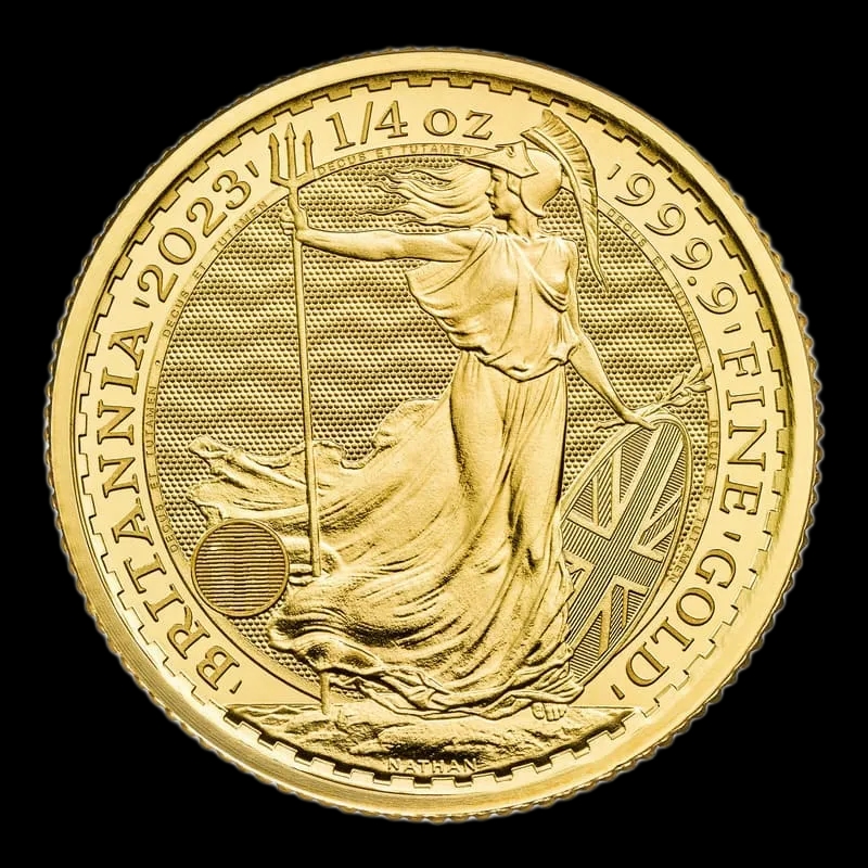 Britannia Królowa Elżbieta II 1/4 uncji złota 2023 - Front