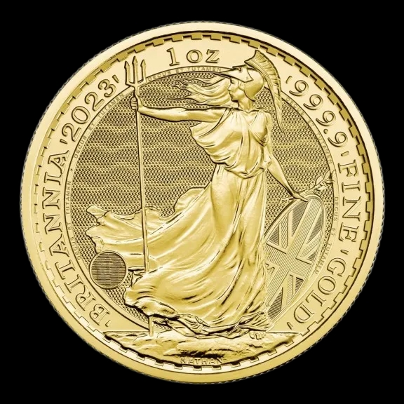 Britannia Król Karol III 1 uncja złota 2023 - Front