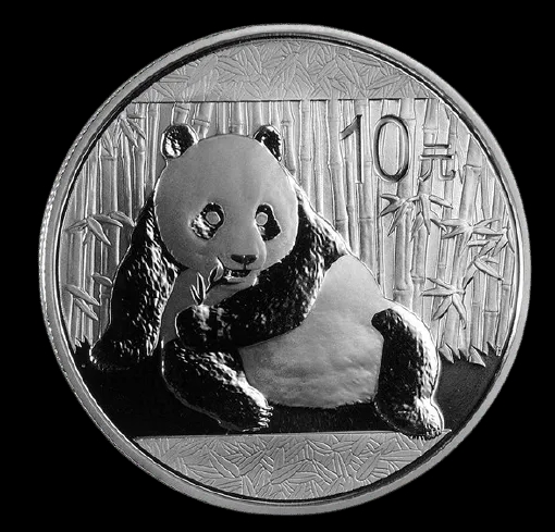 Chińska Panda 1 uncja srebra 2015 - Front