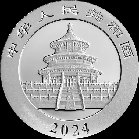 Chińska Panda 30g srebra 2024 - Back