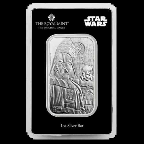 Sztabka Star Wars Dark Side 1 uncja srebra 2024 - Front