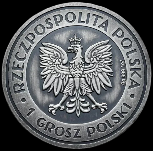 Folwark 1 uncja Srebra Antique - Back