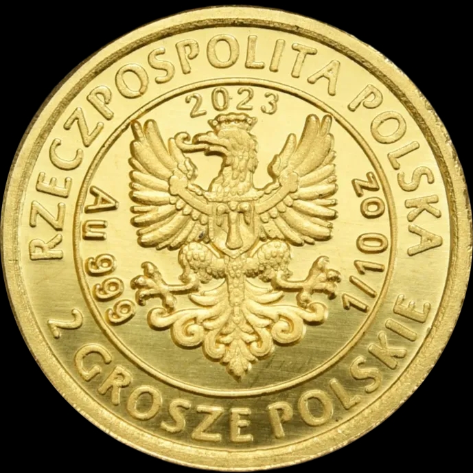 Husaria II 1/10 uncji złota  2024 - Back