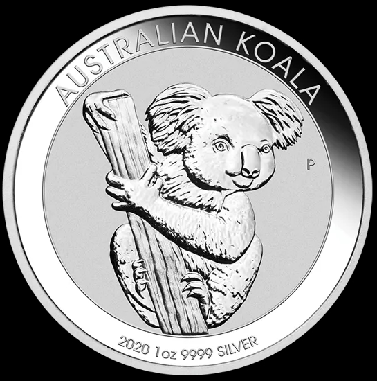 Koala 1 uncja srebra 2020 - Front