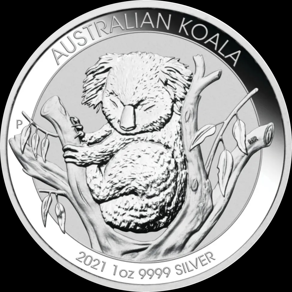 Koala 1 uncja srebra 2021 - Front
