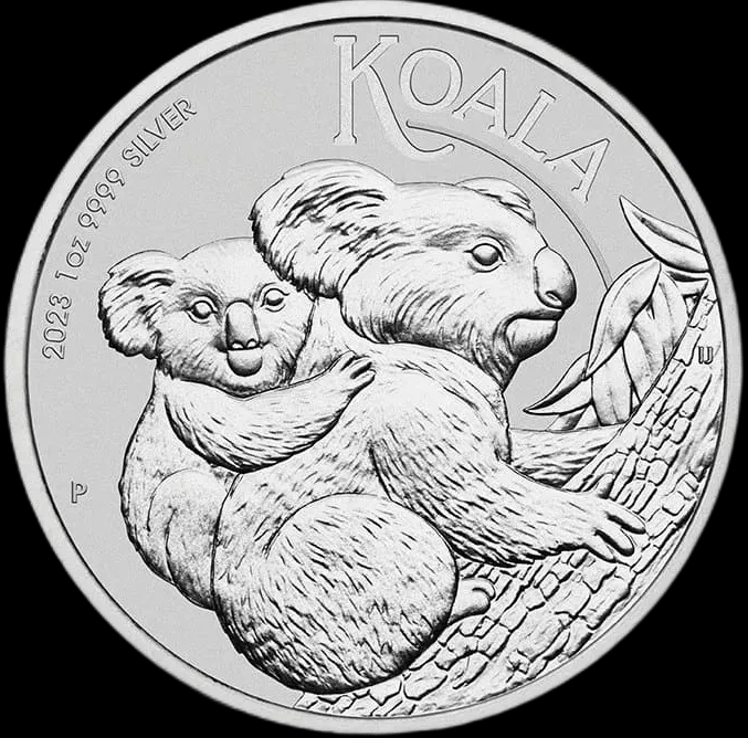 Koala 1 uncja srebra 2023 - Front