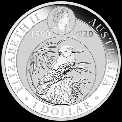 Kookaburra WMF 1 uncja srebra 2020 - Back