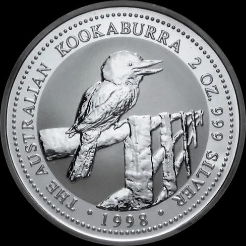 Kookaburra 1 uncja srebra 1998 - Front