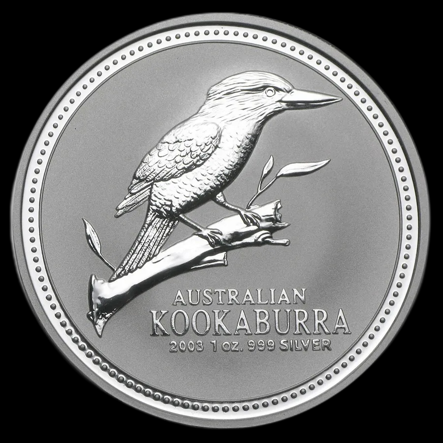 Kookaburra 1 uncja srebra 2003 - Front