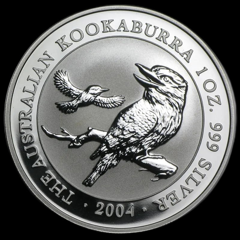 Kookaburra 1 uncja srebra 2004 - Front