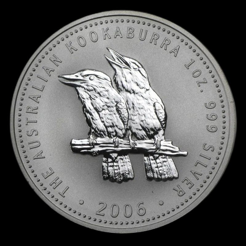 Kookaburra 1 uncja srebra 2006 - Front