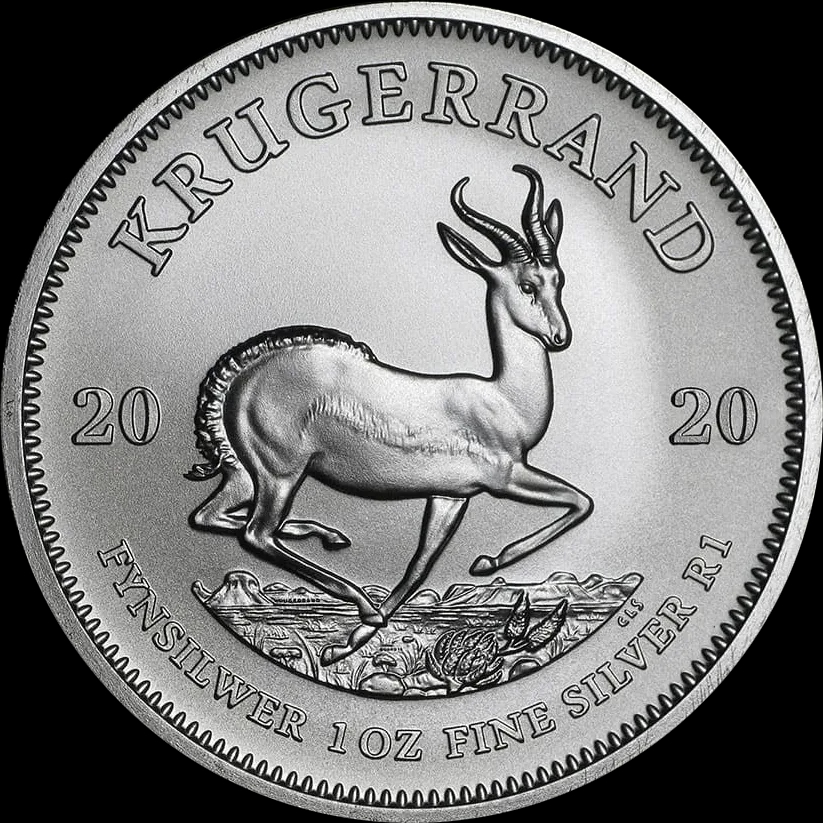 Krugerrand 1 uncja srebra 2020 - Front