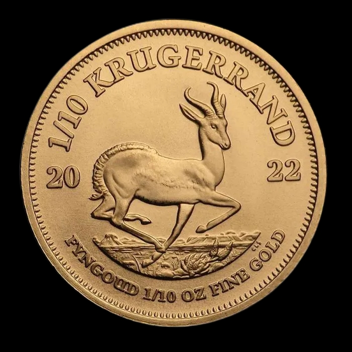 Krugerrand 1/10 uncji złota 2022 - Front