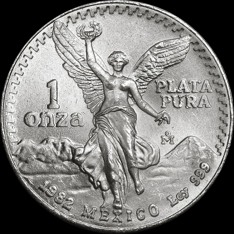 Mexican Libertad 1 uncja srebra 1982 - Front