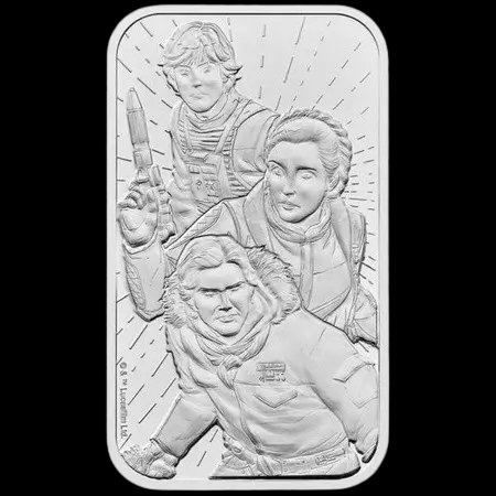 Sztabka Star Wars Light Side 1 uncja srebra 2024 - Front