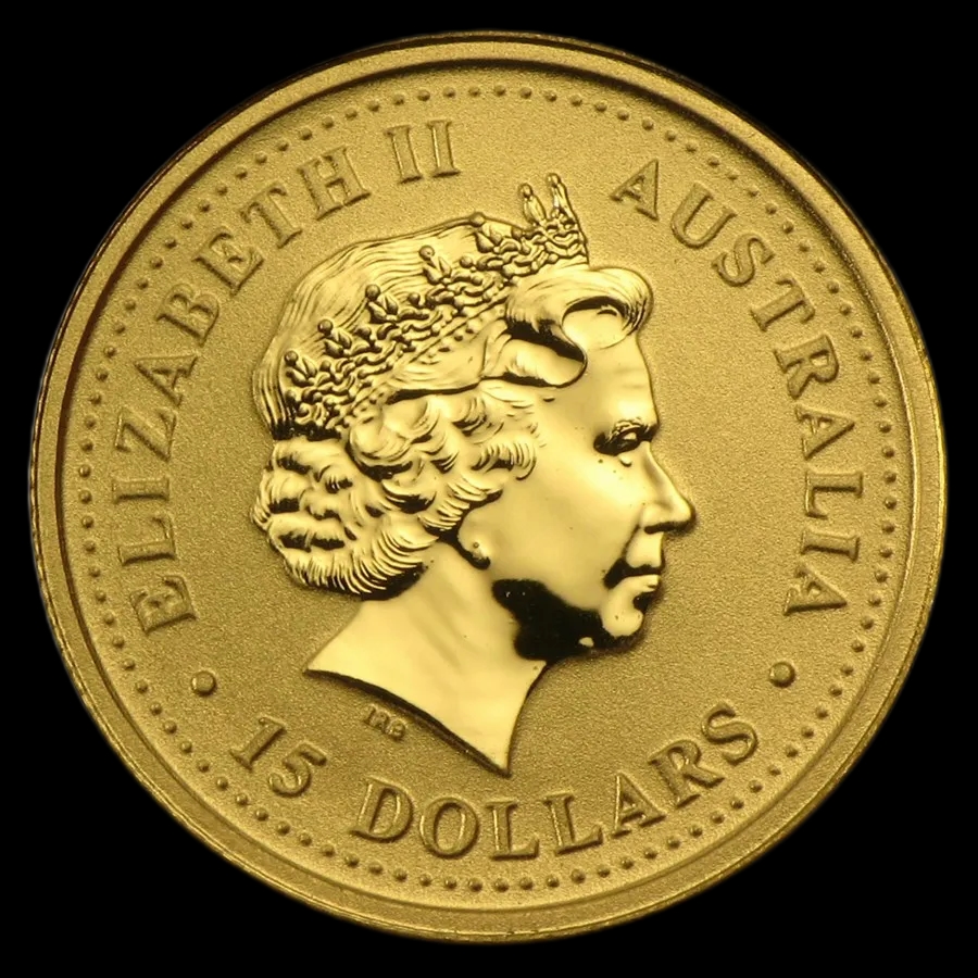 Lunar I Rok Konia 1/10 uncji złota 2002 - Back