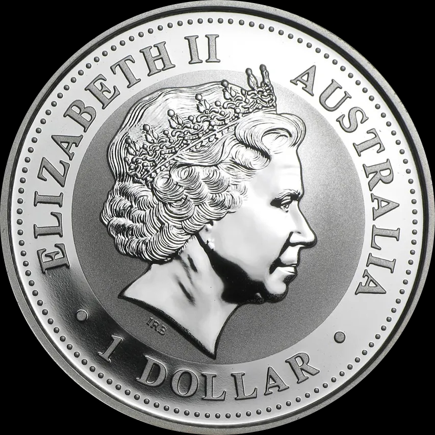 Lunar I Rok Węża 1 uncja Srebra 2001 - Back