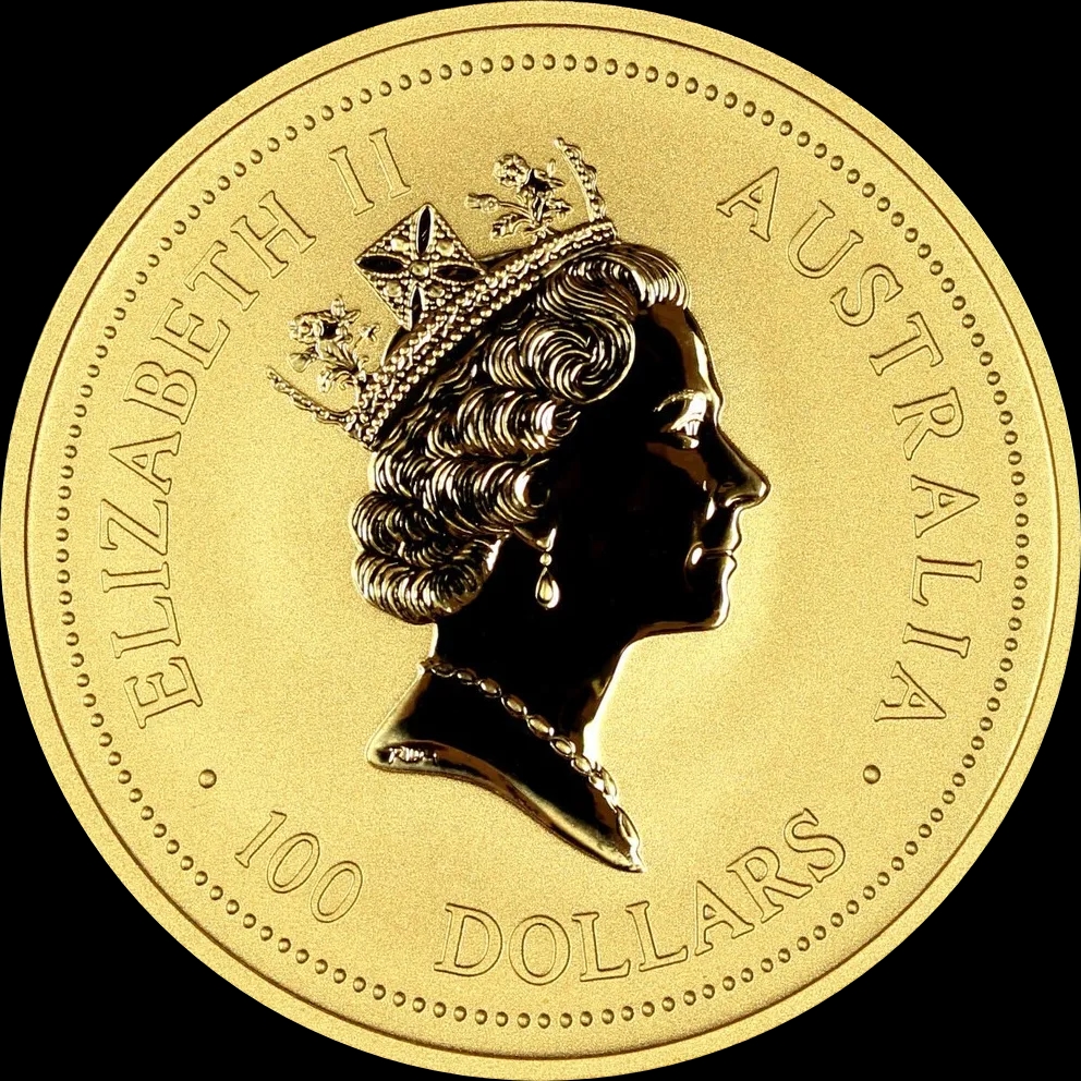 Lunar I Rok Wołu 1 uncja Złota 1997 - Back
