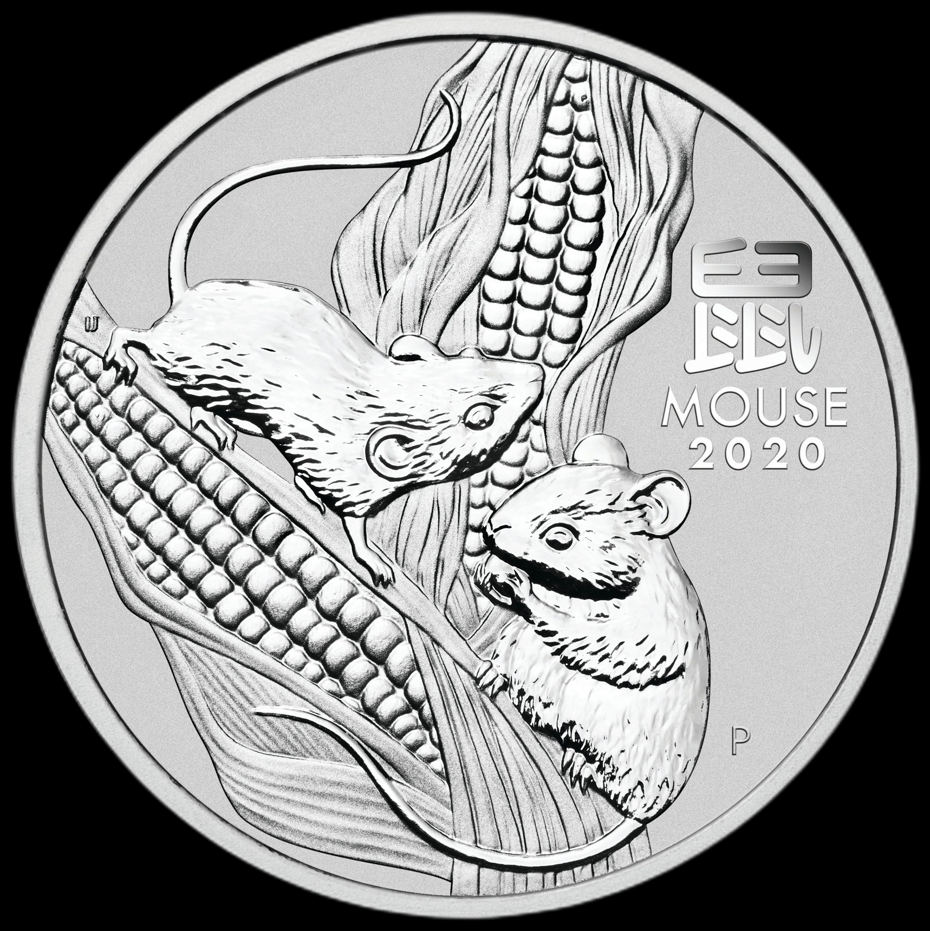 Lunar III Rok Myszy 1/2 uncji srebra 2020 - Front