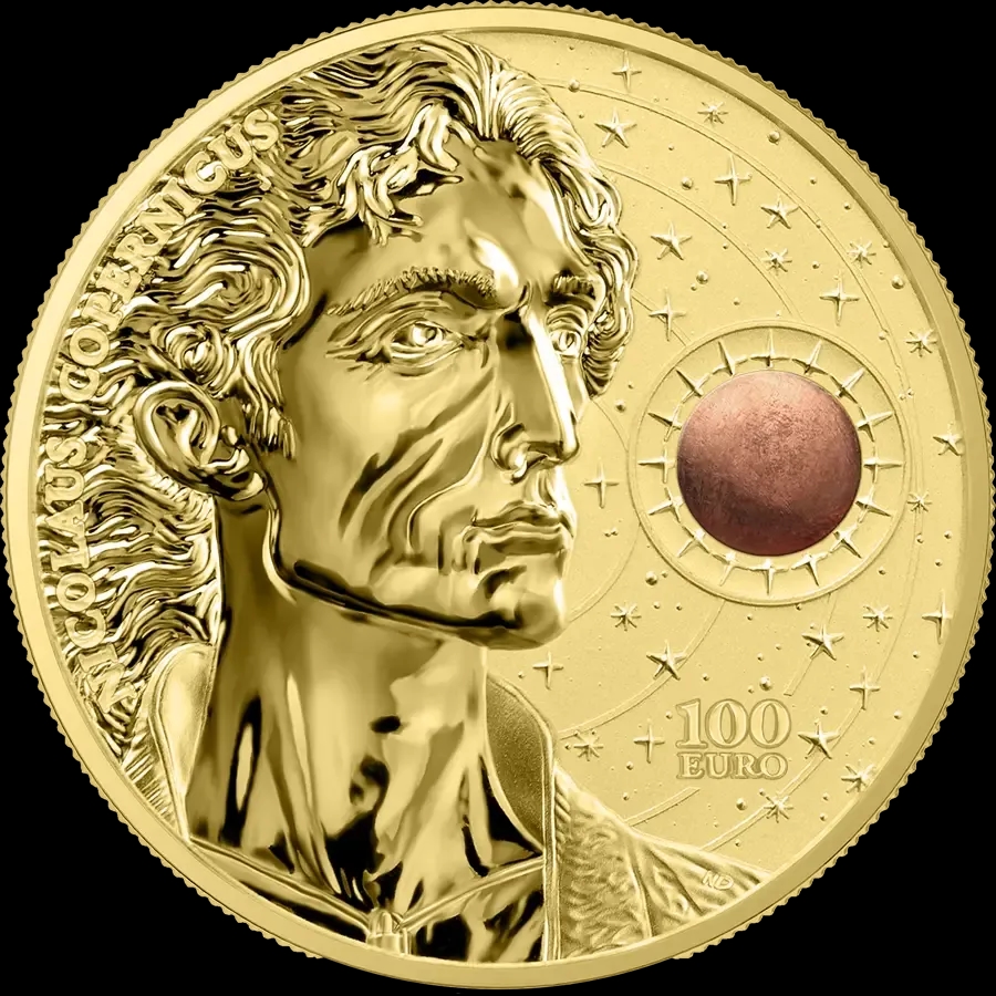 Malta Copernicus 1 uncja złota 2023 - Front