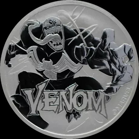 Marvel Venom 1 uncja srebra 2020 - Front