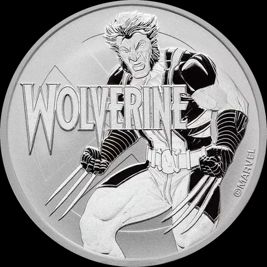 Marvel Wolverine 1 uncja srebra 2021 - Front