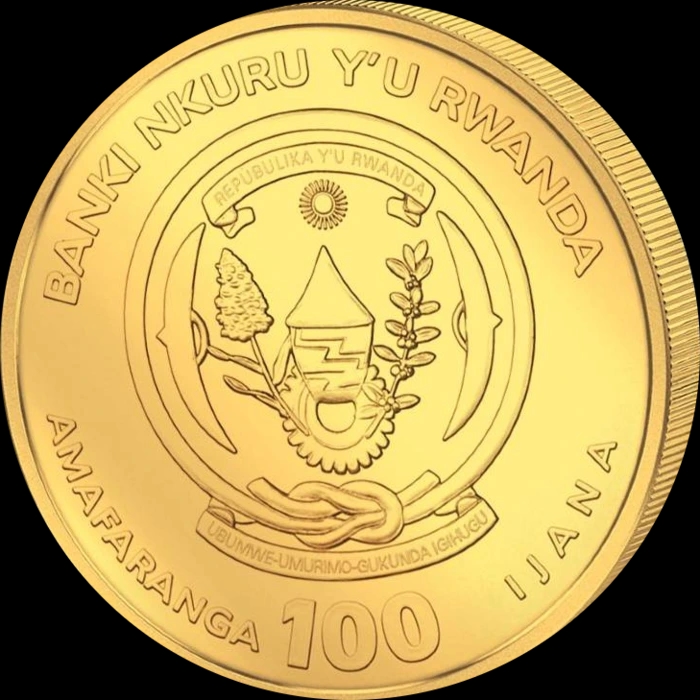 Rwanda: Nautical Ounce HMS Victory 1 uncja złota 2025 - Back